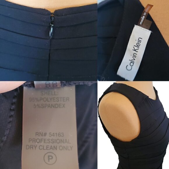 Calvin Klein Fitted Black Dress - Picture 7 of 7